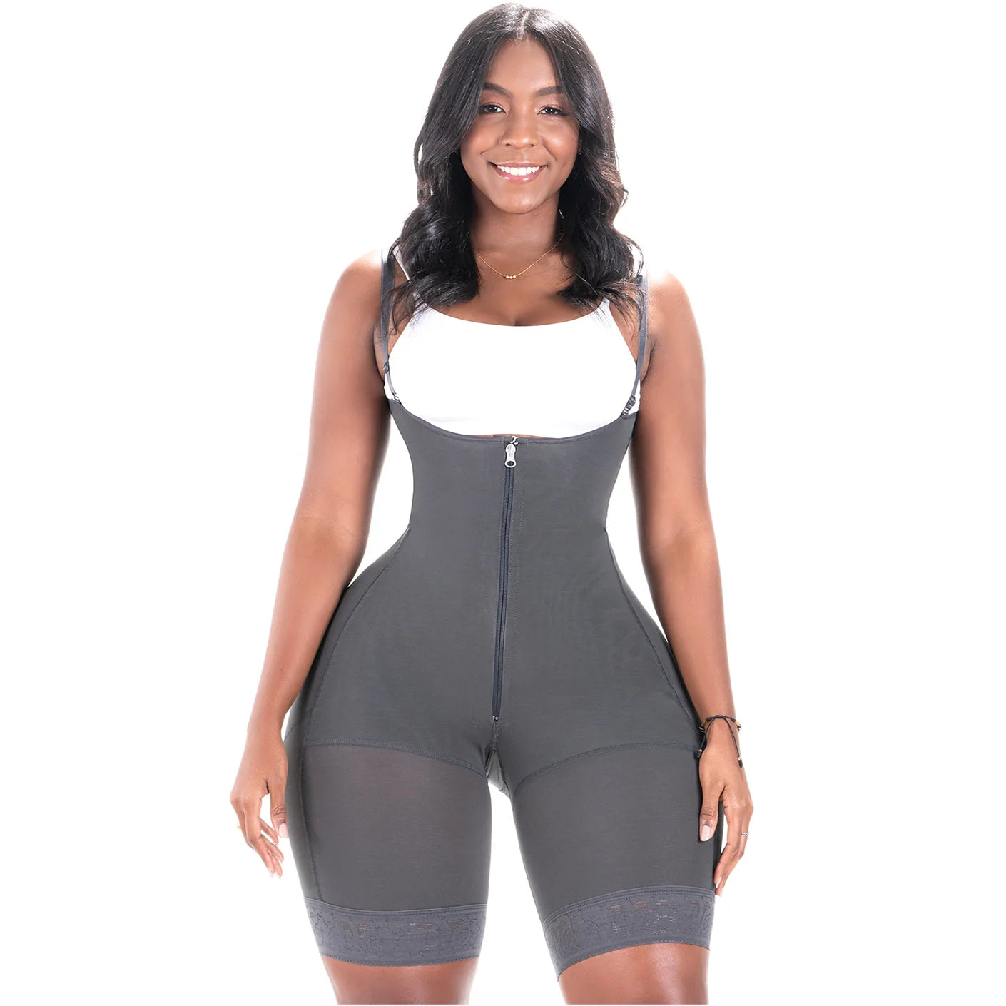 Zippered Sculpting Faja Bodysuit