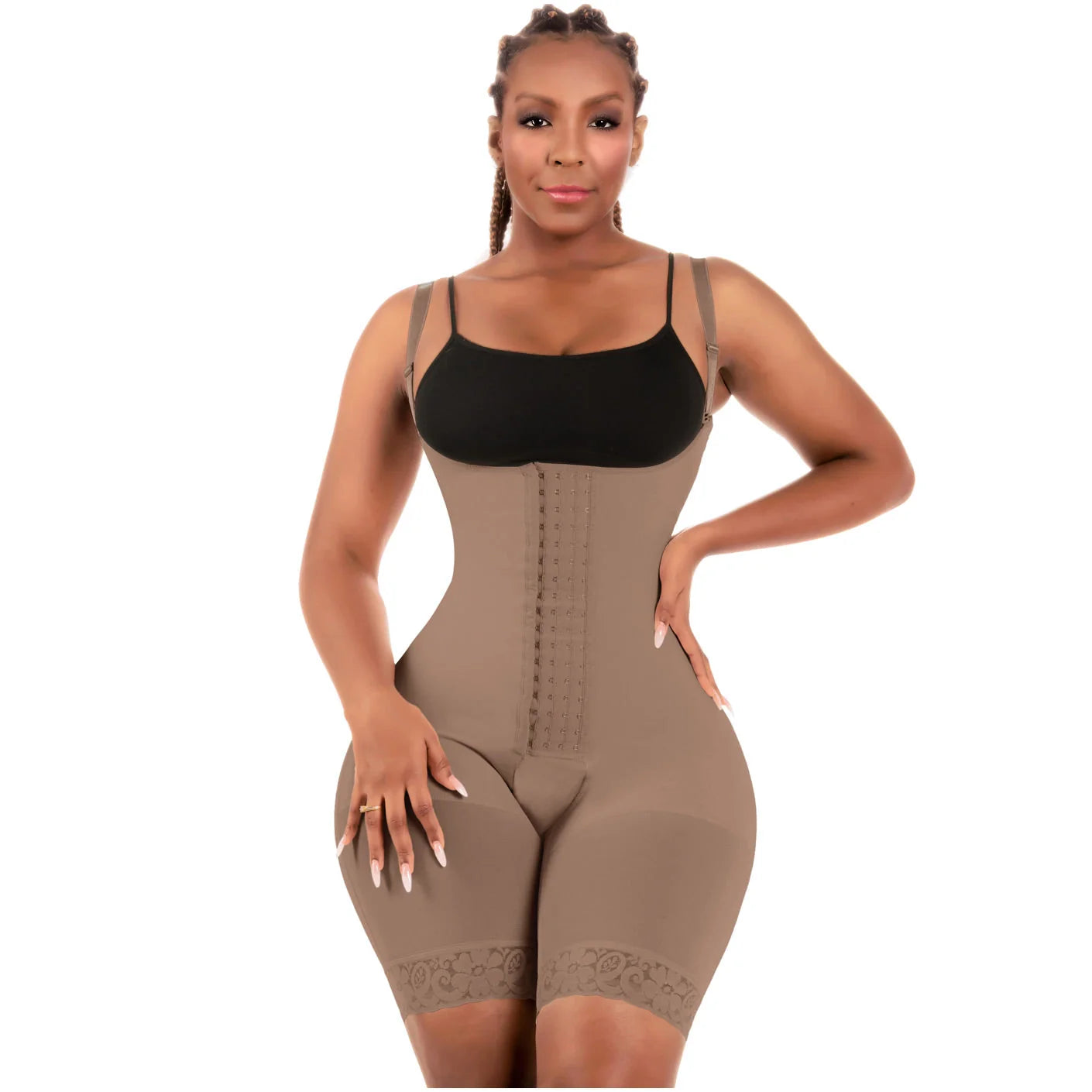 Adjustable Strap Sculpting Faja Bodysuit