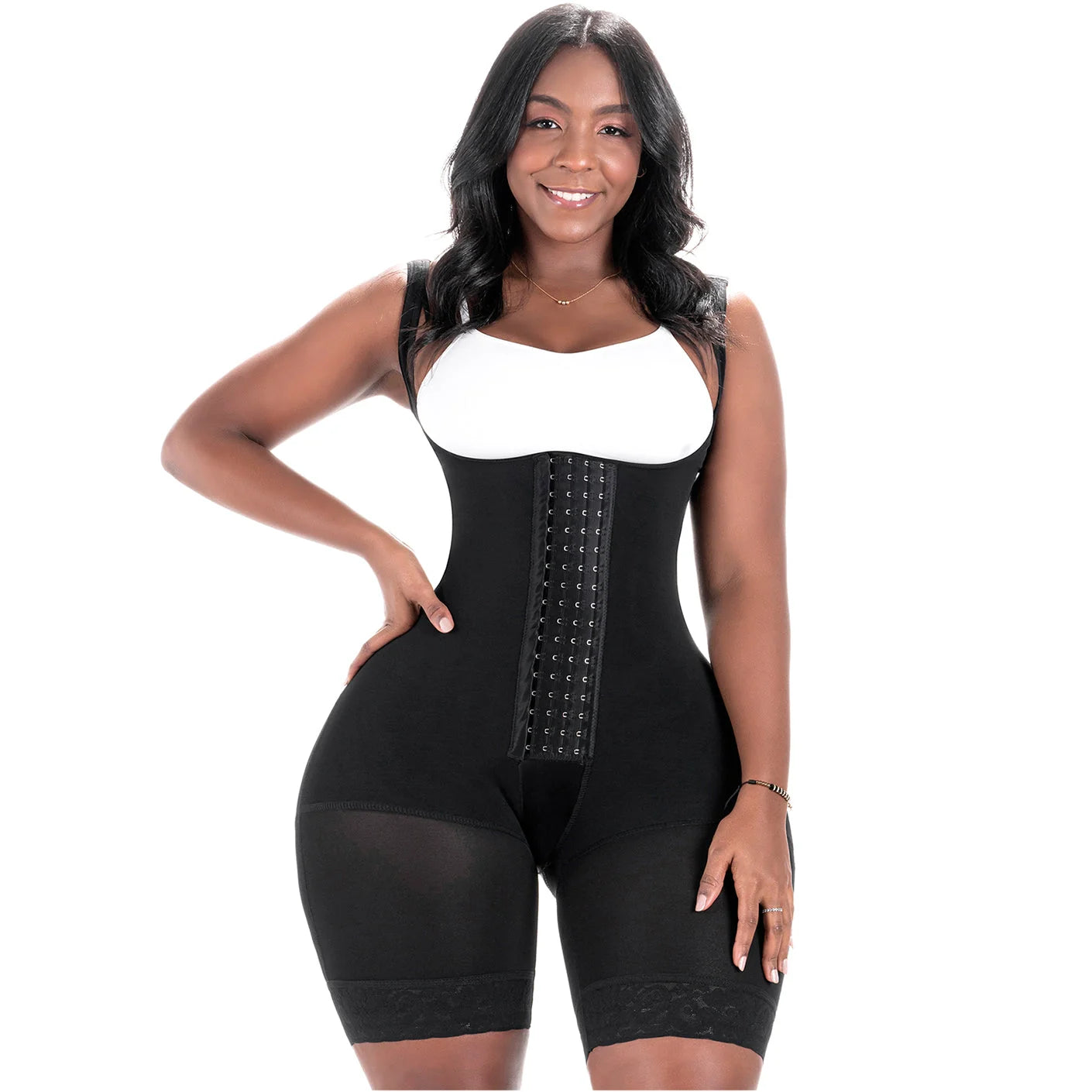 Adjustable Strap Sculpting Faja Bodysuit