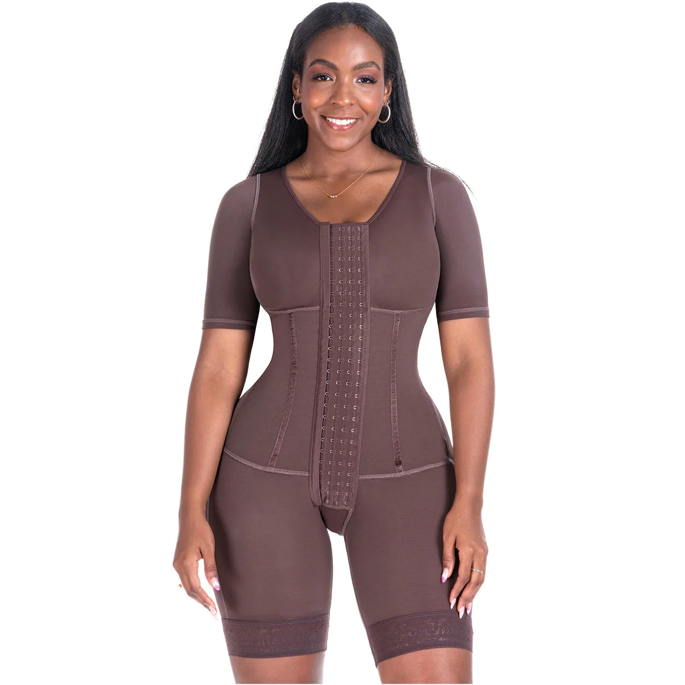 Sculpting Faja Bodysuit with Sleeves