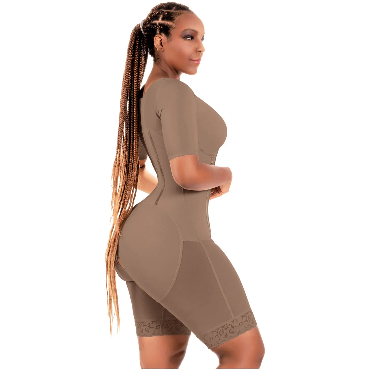 Sculpting Faja Bodysuit with Sleeves