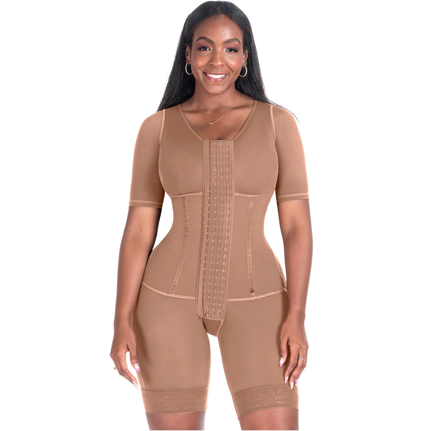 Sculpting Faja Bodysuit with Sleeves
