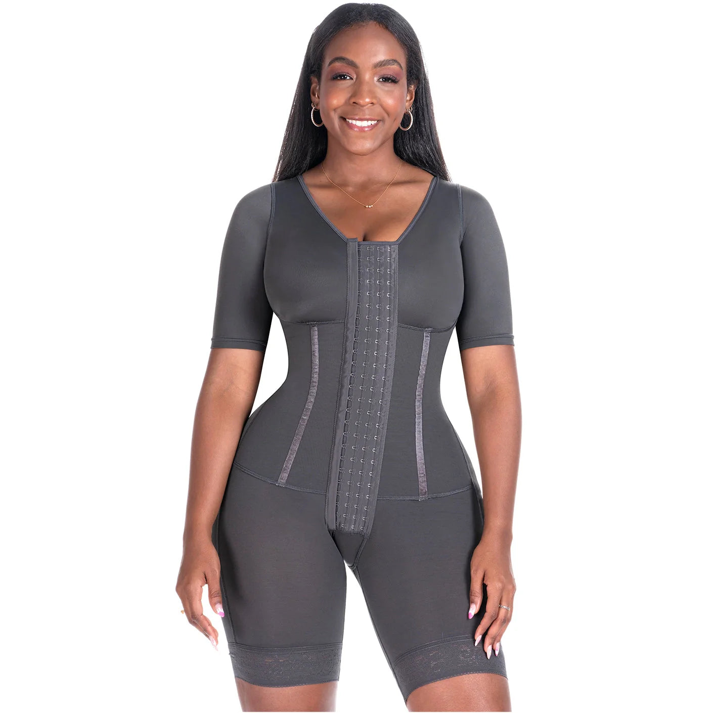 Sculpting Faja Bodysuit with Sleeves