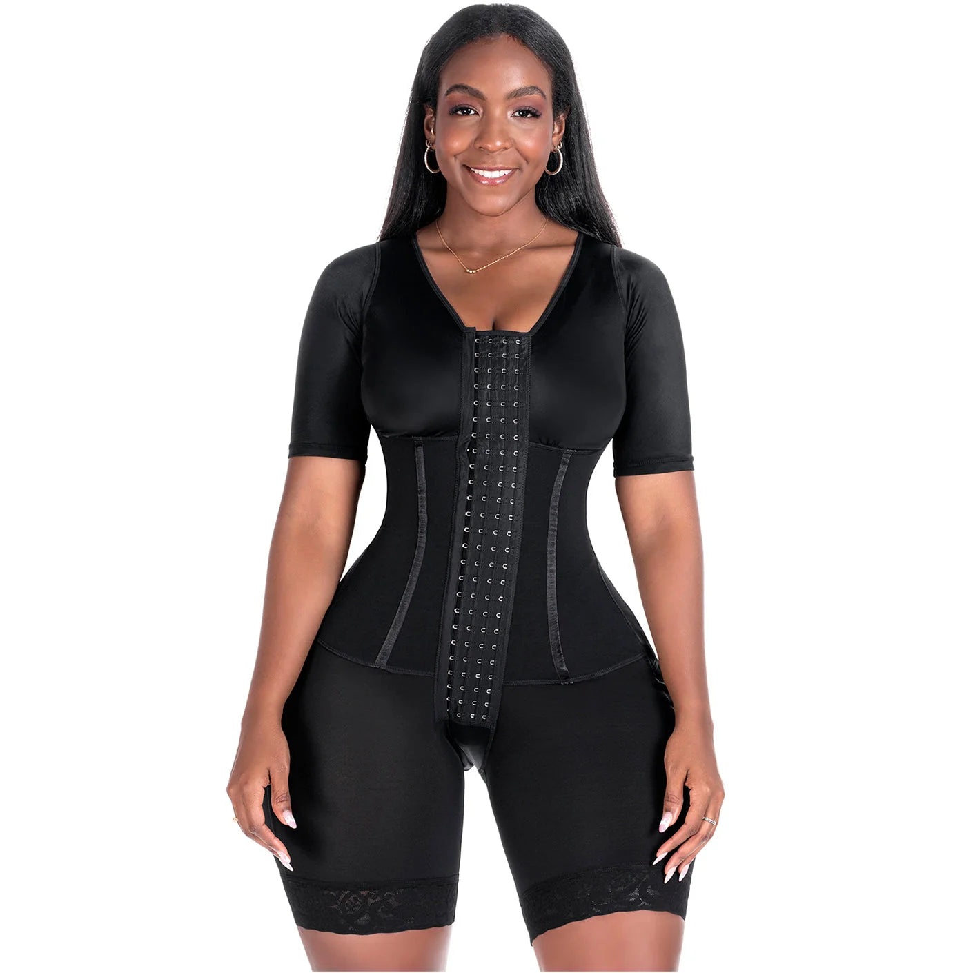 Sculpting Faja Bodysuit with Sleeves