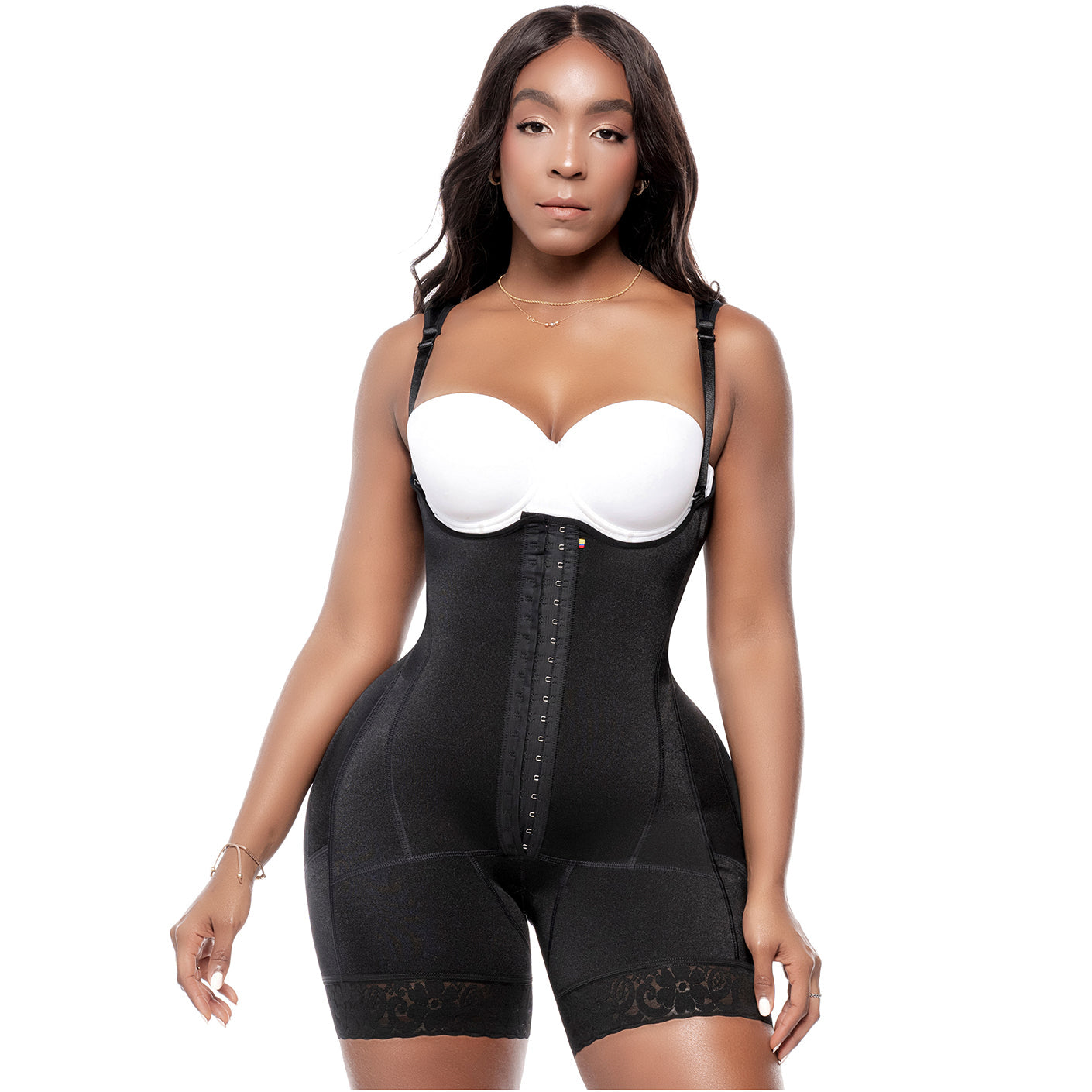 Elegant Beige Sculpting Faja Bodysuit